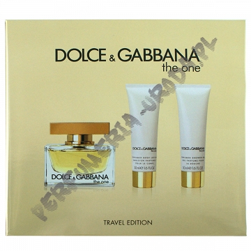 Dolce & Gabbana The One woda perfumowana 50 ml spray + balsam do ciała 50 ml + żel pod prysznic 50 ml