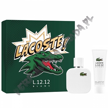 Lacoste Eau de Lacoste L.12.12 Blanc woda toaletowa 50 ml + perfumowany żel pod prysznic 50 ml