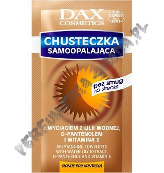 Dax chusteczka samoopalająca   