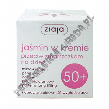 Ziaja Jaśminiowa 50+ jaśmin w kremie przeciw zmarszczkom na dzień 50 ml 