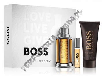 Hugo Boss The Scent woda toaletowa 100 ml  + woda toaletowa 10 ml +  żel pod prysznic 100 ml