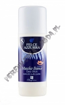 Felce Azzurra Muschio Bianco 24h dezodorant w sztyfcie o zapachu białego piżma i jaśminu 40ml
